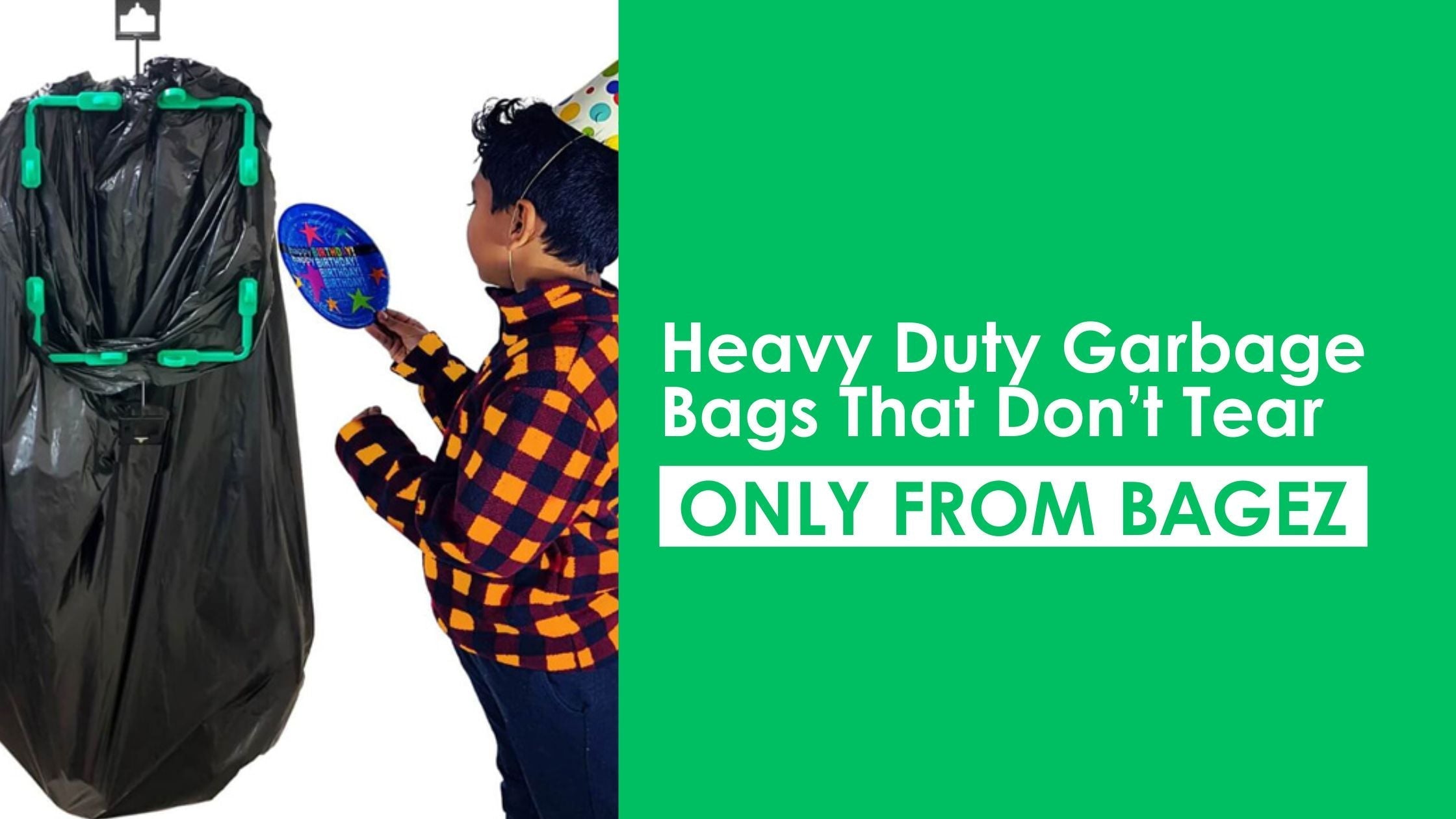 Heavy Duty Garbage Bags That Don’t Tear — Only from Bagez