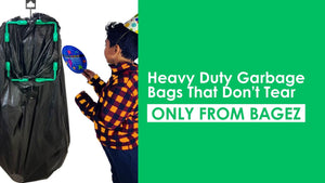 Heavy Duty Garbage Bags That Don’t Tear — Only from Bagez