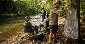 Camping Garbage Bag Holder for Fishing Trips