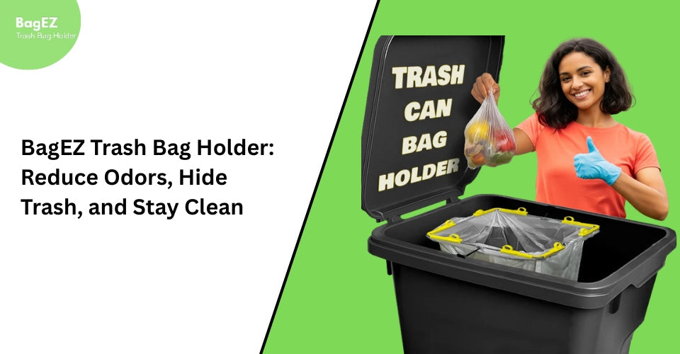 BagEZ Trash Bag Holder: Reduce Odors, Hide Trash, and Stay Clean