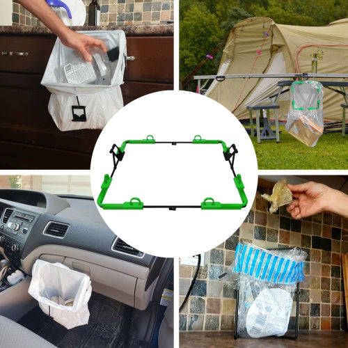 Trash & Plastic Grocery Bag Holder for garbage Storage, Cleanup & Events