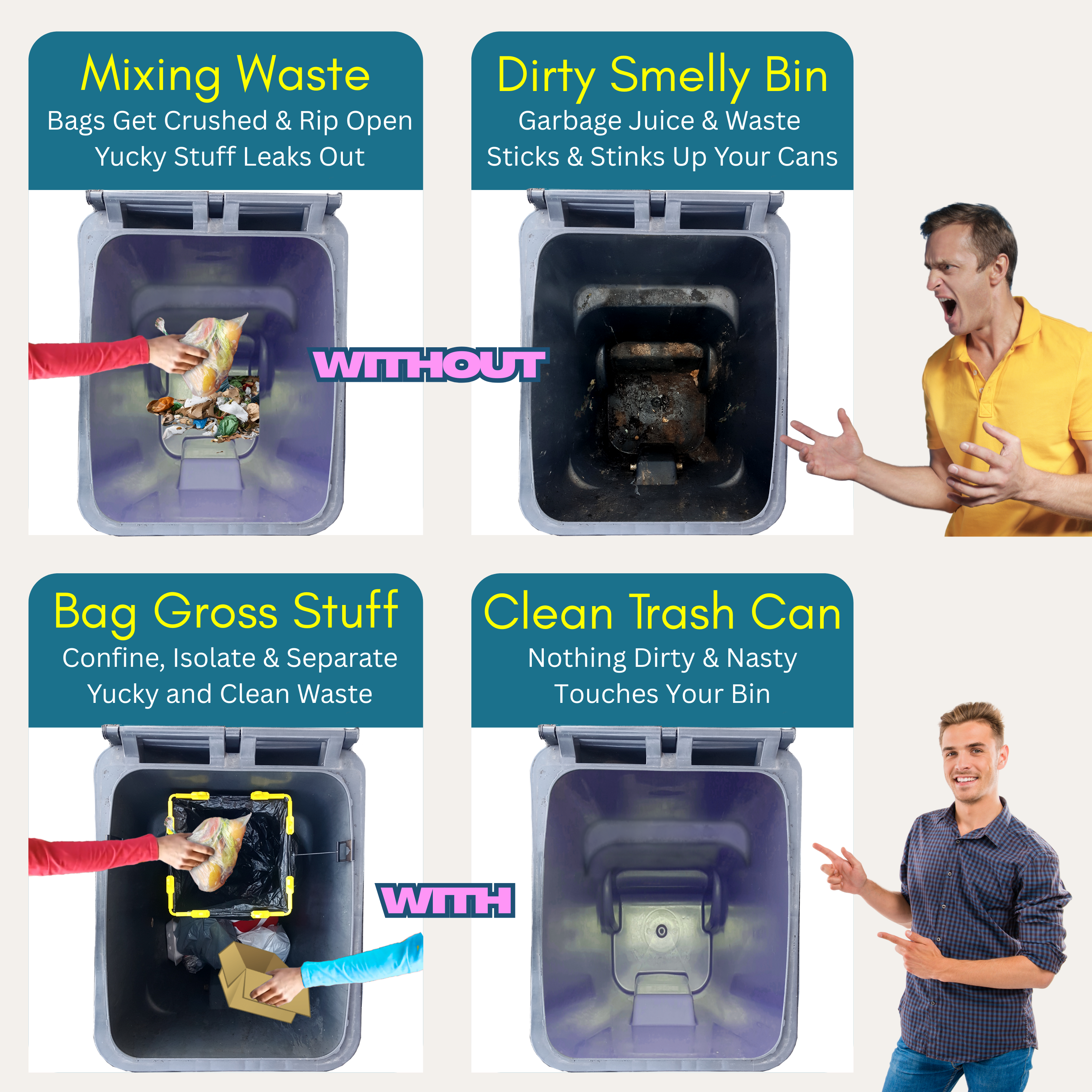 BagEZ Trash Can Liner Holder - 13x13"