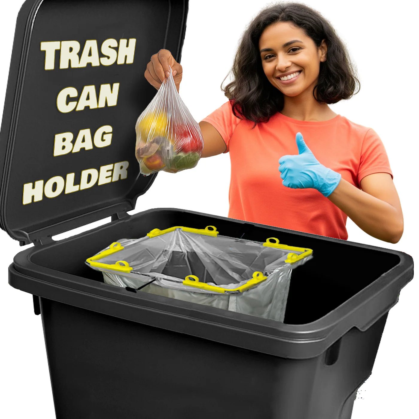BagEZ bundle includes 13x13 liner holder for 35–96 gallon wheelie bins