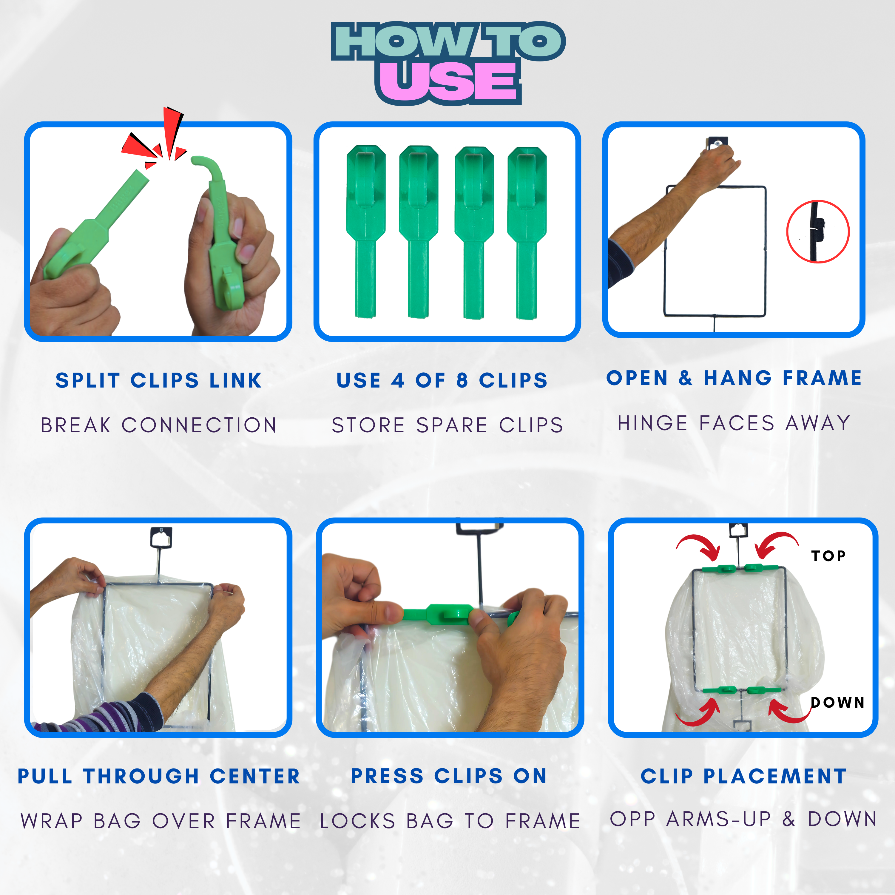 BagEZ Multi Purpose Trash Bag Holder - 10x13"