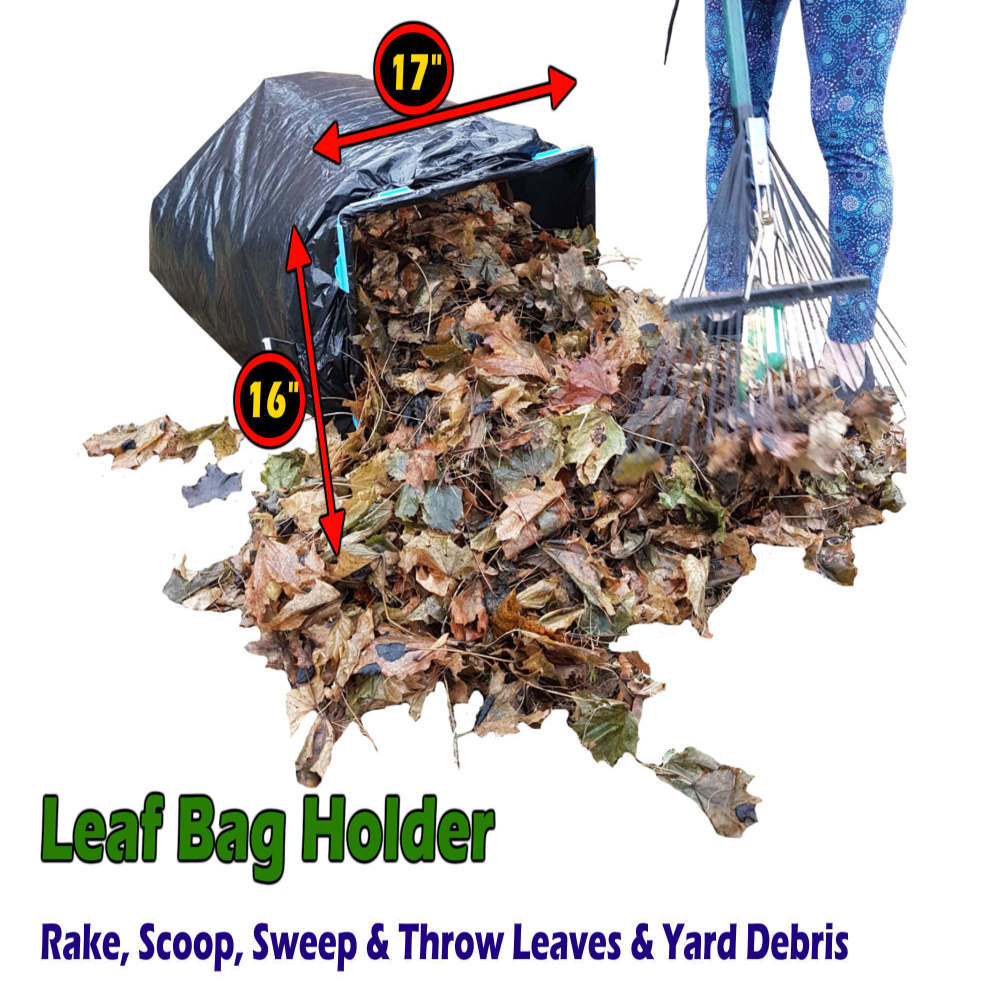 leaf leaves bag holder amazon text spec image BagEZ large 4 scooper scoop yellow 2