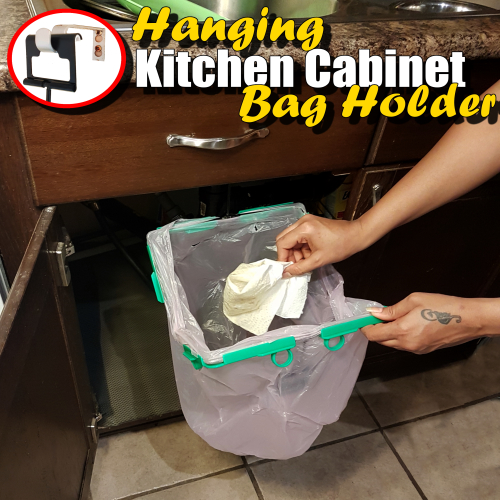 Hanging Rubbish Waste Bag Kitchen Carrier Bag Bin Holder Caravan Camping Tent 